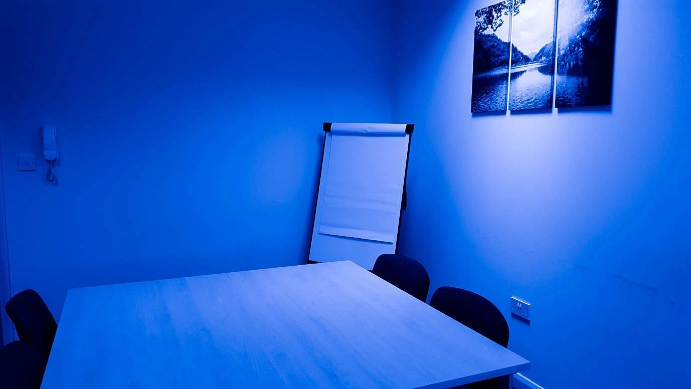 Meeting room at the Blue Planet Consulting office in Basildon